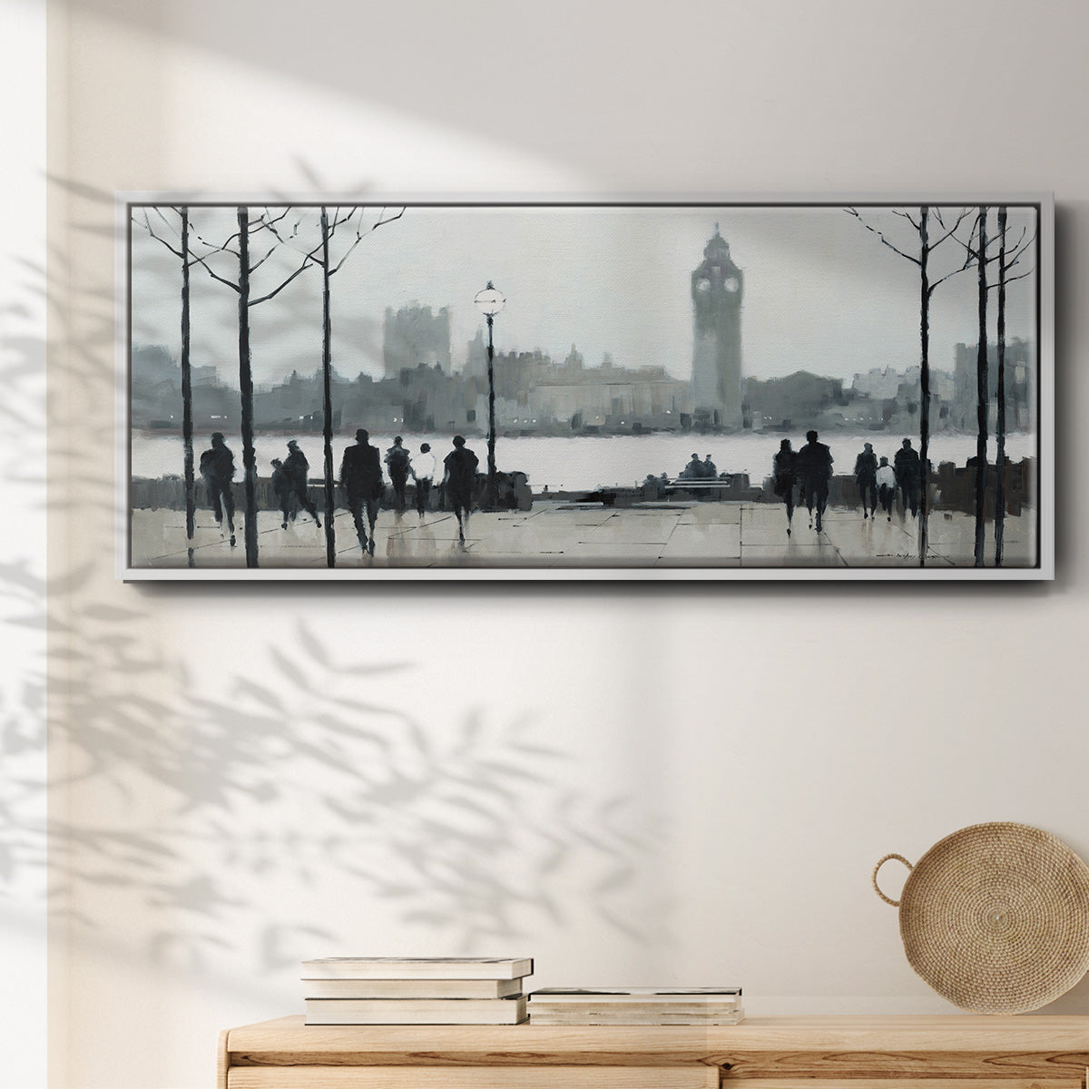 Morning London - Floater Framed Canvas Print
