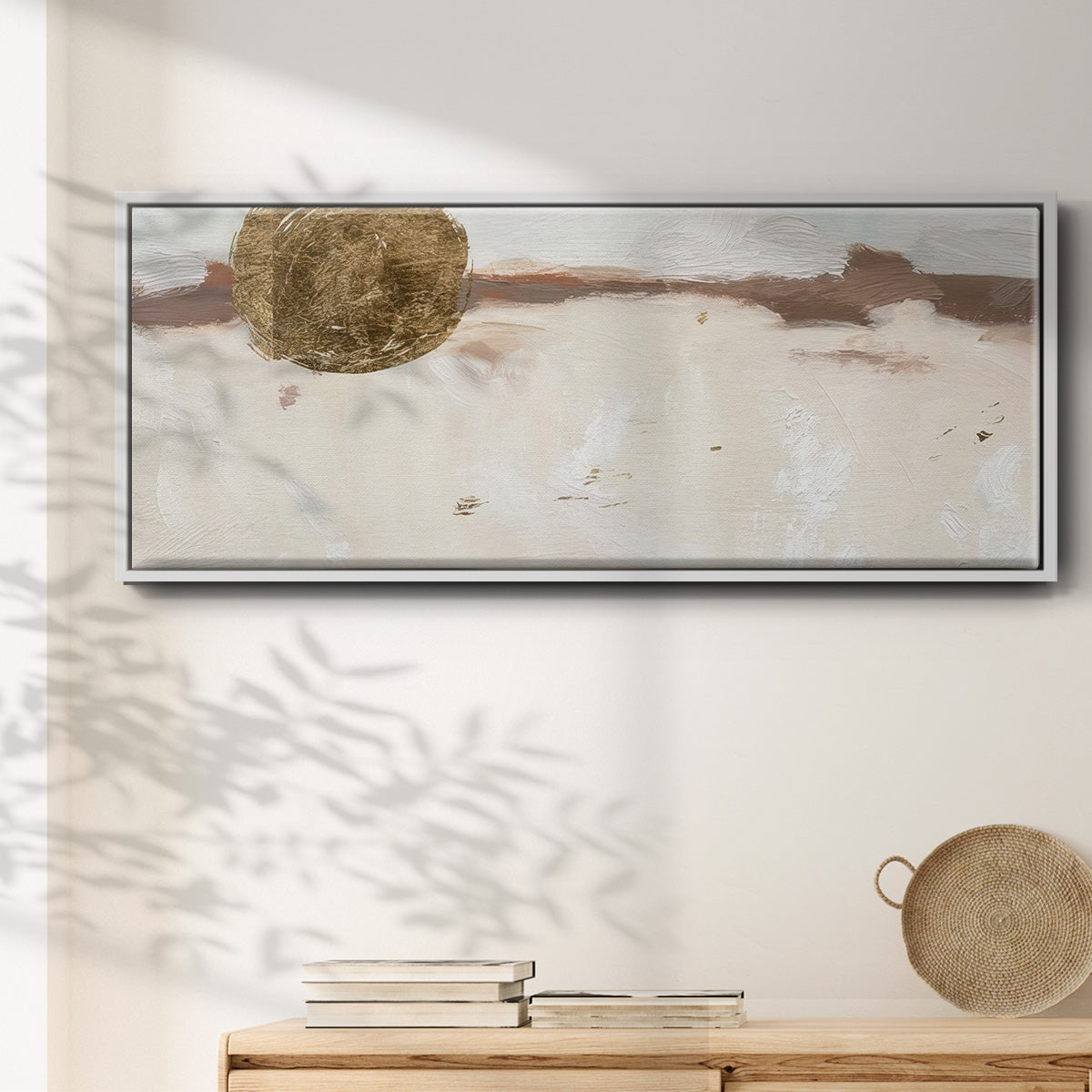 Winter Medallion IV - Floater Framed Canvas Print