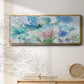 Mingled Blues - Floater Framed Canvas Print