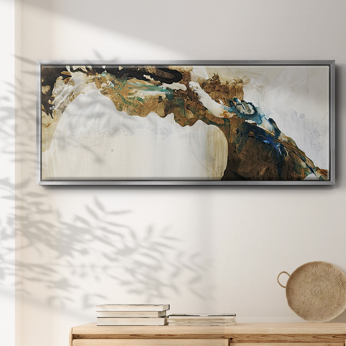 Deep Sediment  - Floater Framed Canvas Print