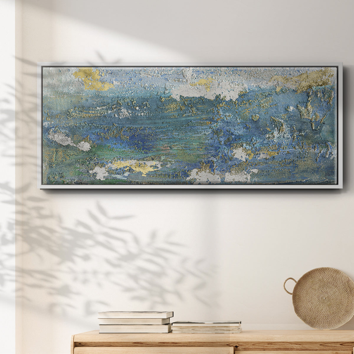 Sparkling Sea I - Floater Framed Canvas Print