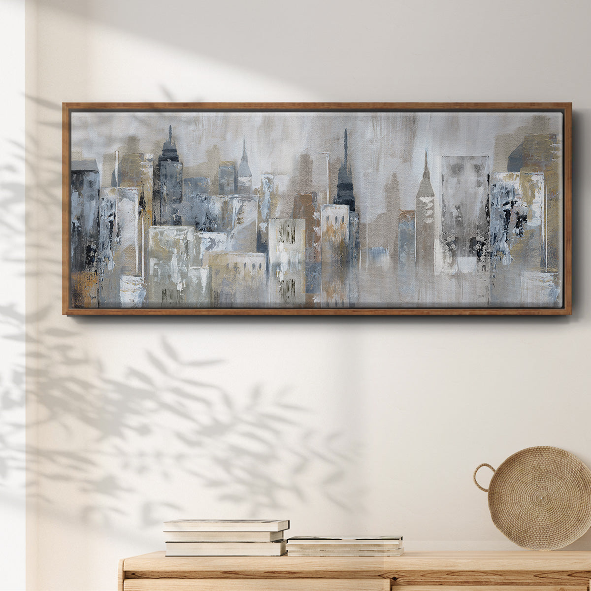 Bay City Reflection - Floater Framed Canvas Print