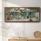 Rue due Jardin - Floater Framed Canvas Print