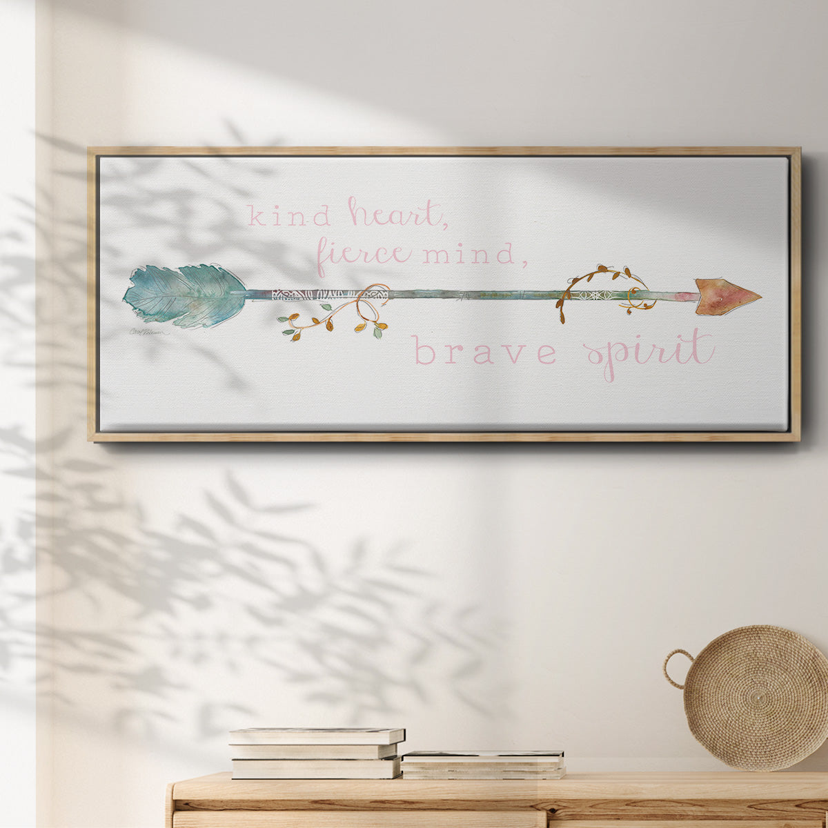 Brave Spirit - Floater Framed Canvas Print