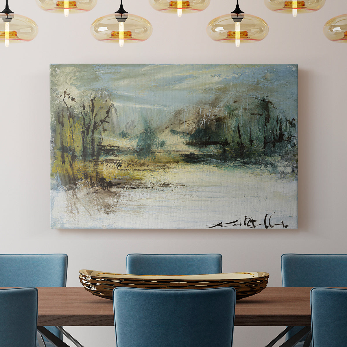 Wintery Horizon II - Canvas Art Print
