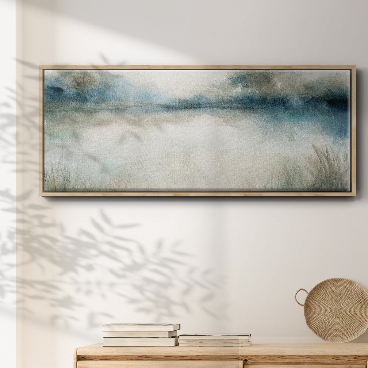 Still Evening Waters I - Floater Framed Canvas Print