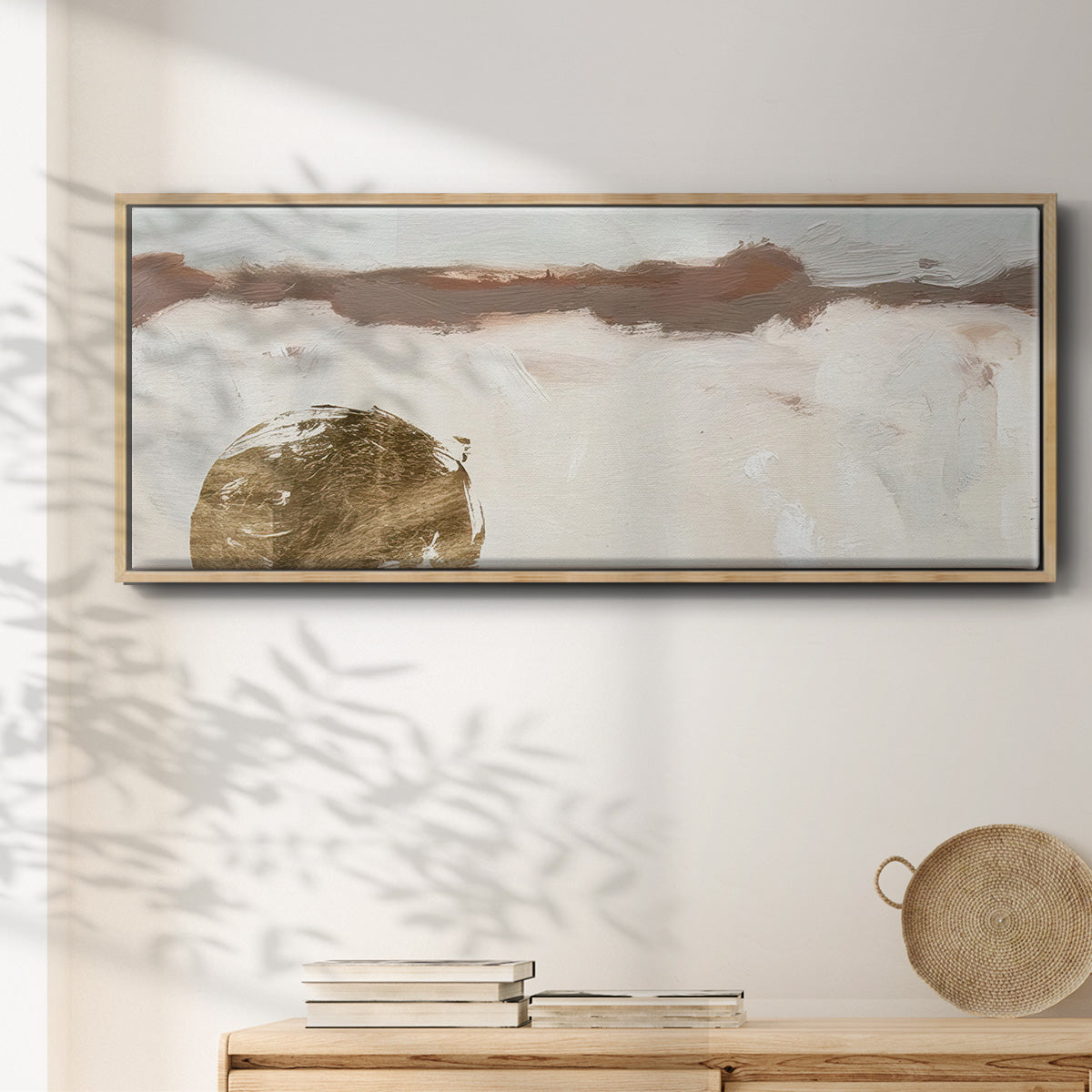 Winter Medallion I - Floater Framed Canvas Print