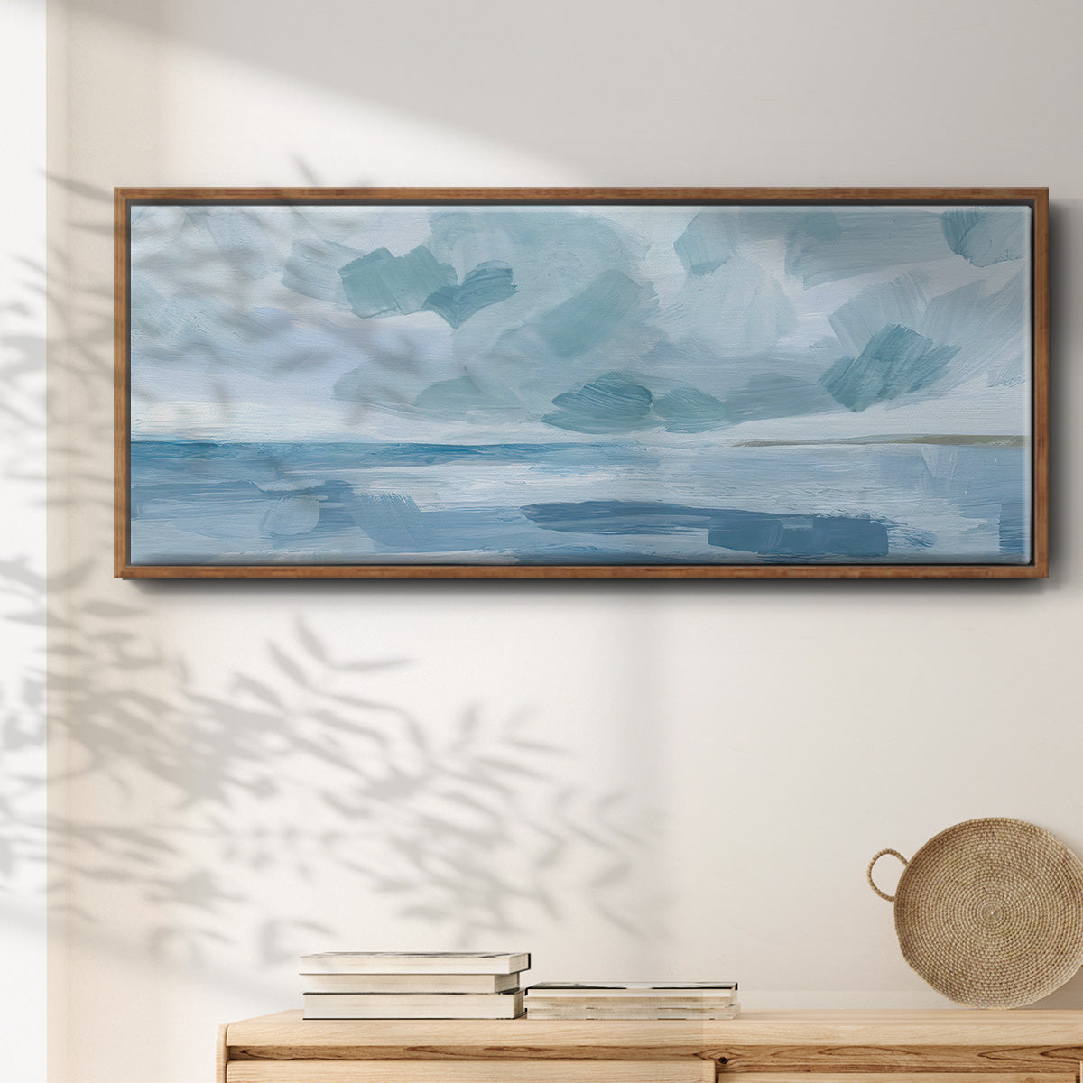 Calm Seascape II - Floater Framed Canvas Print