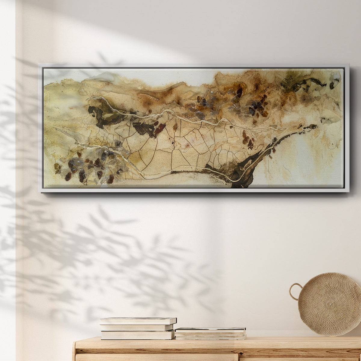Hidden Gold I  - Floater Framed Canvas Print