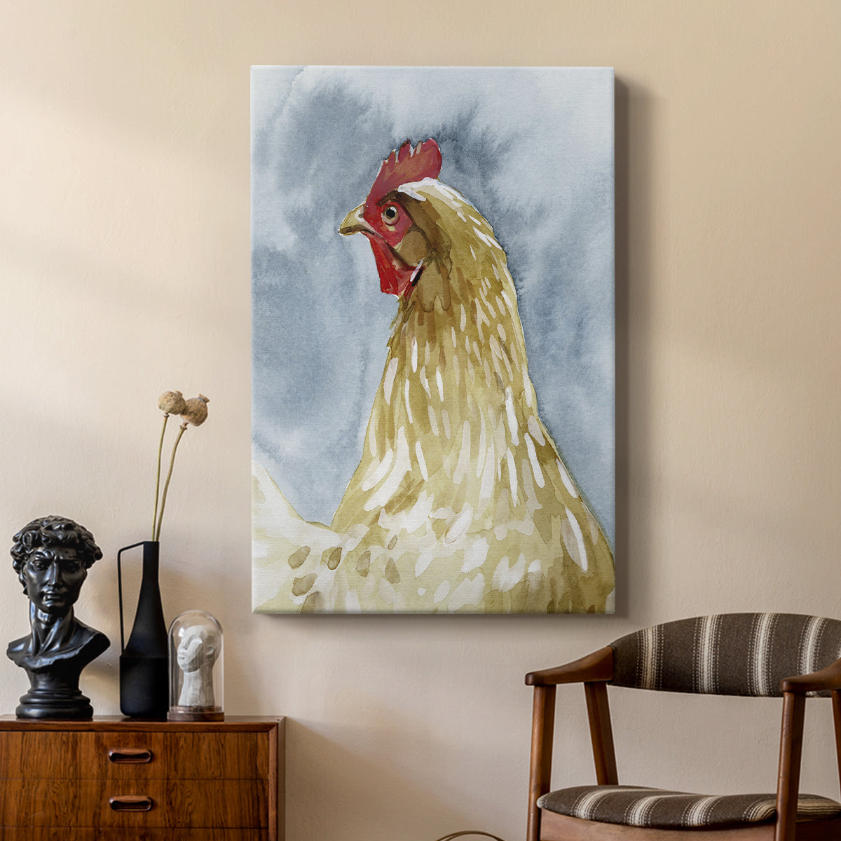 Chicken Portrait I - Canvas Art Print