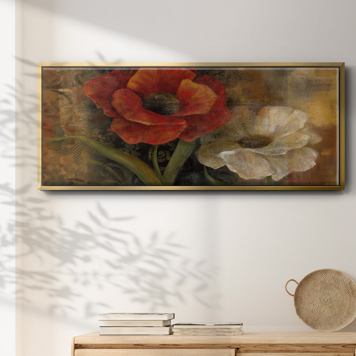 Perfect Pair I - Floater Framed Canvas Print