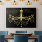 Golden Chandelier - Canvas Art Print