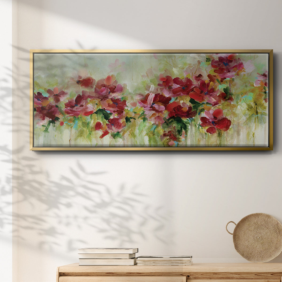 Playful Garden - Floater Framed Canvas Print