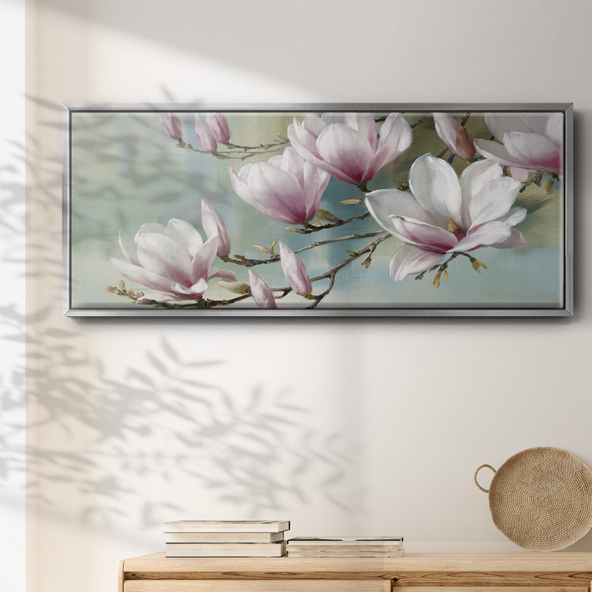 Magnolia Morning - Floater Framed Canvas Print