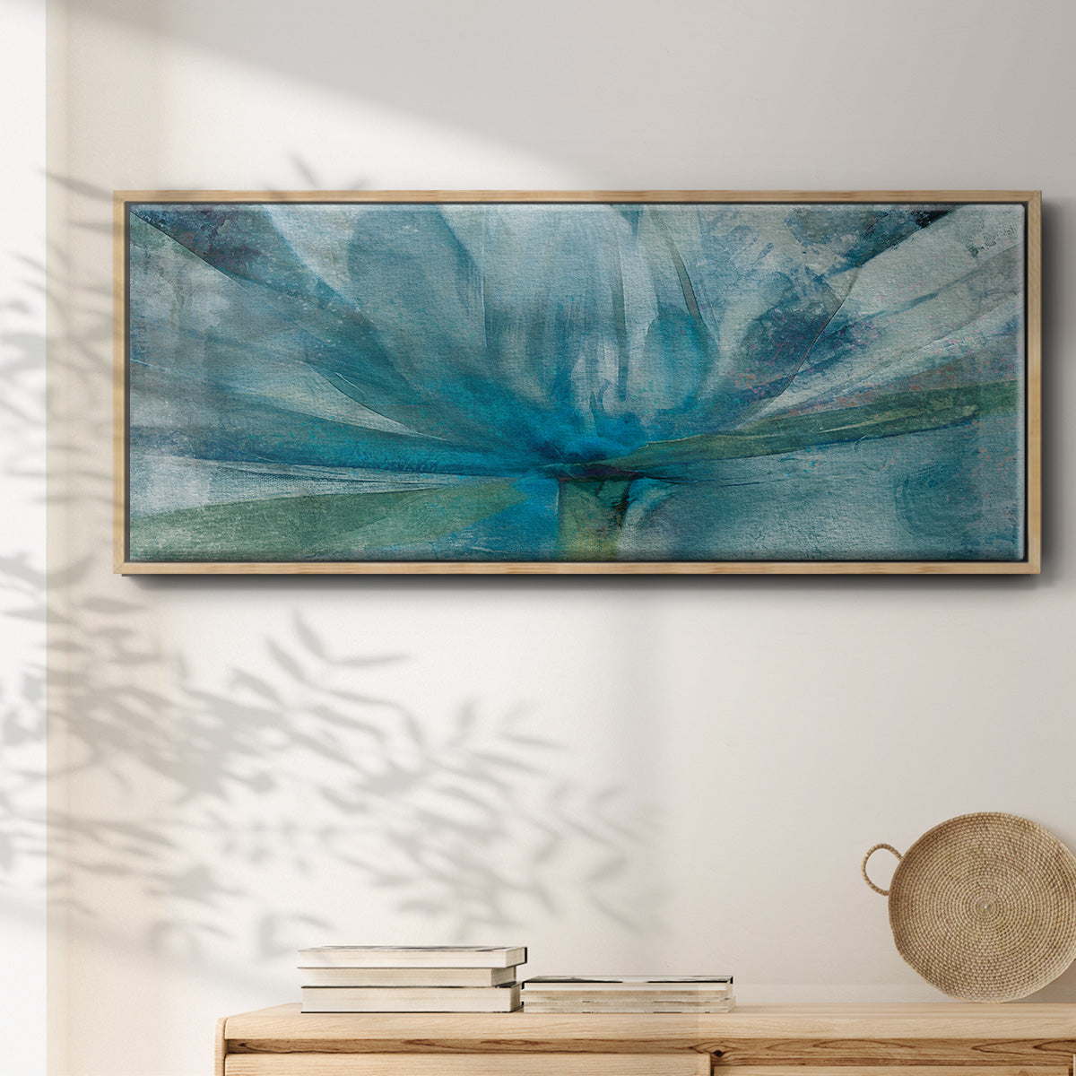 Blue Awakening - Floater Framed Canvas Print