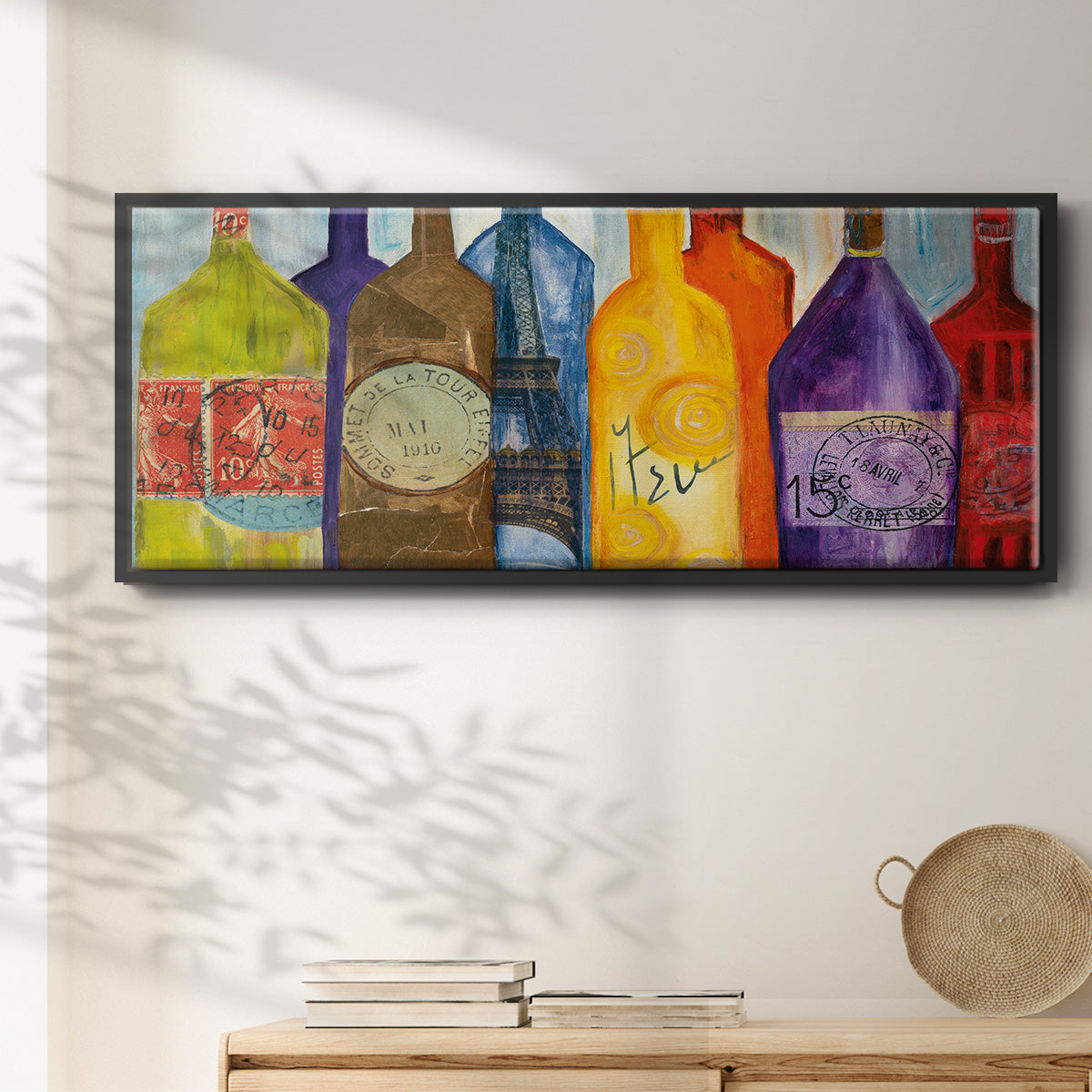 Vive La Bourgogne - Floater Framed Canvas Print