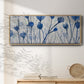 Blue Day Garden - Floater Framed Canvas Print