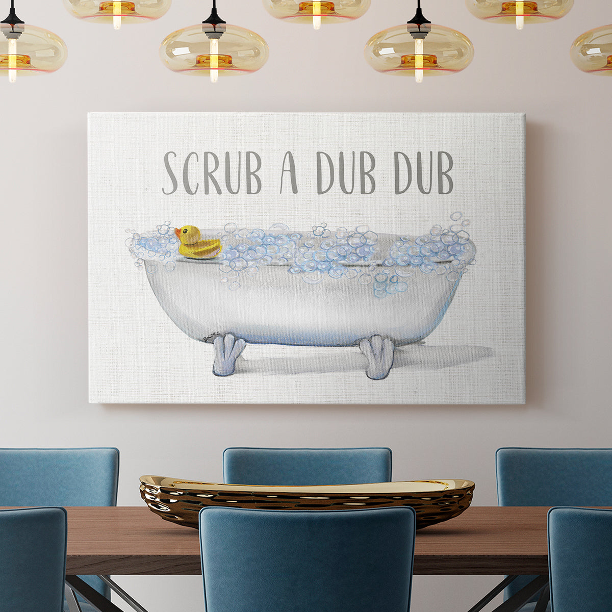 Scrub A Dub - Canvas Art Print