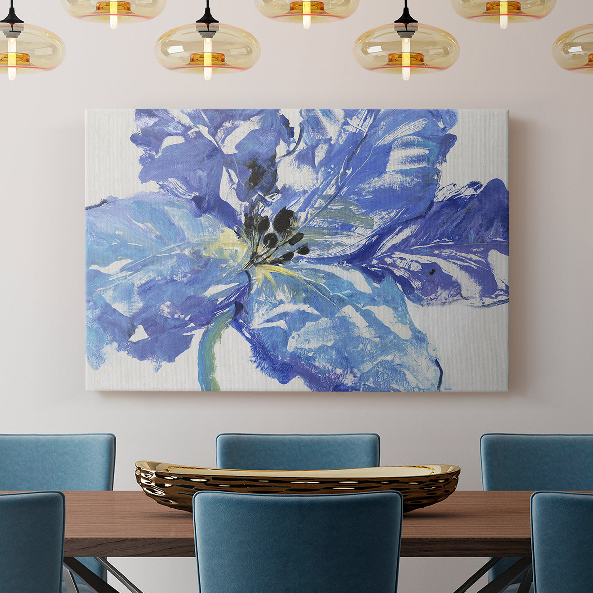 Fleur Bleue I - Canvas Art Print
