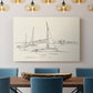 Coastal Contour Sketch I - Canvas Art Print