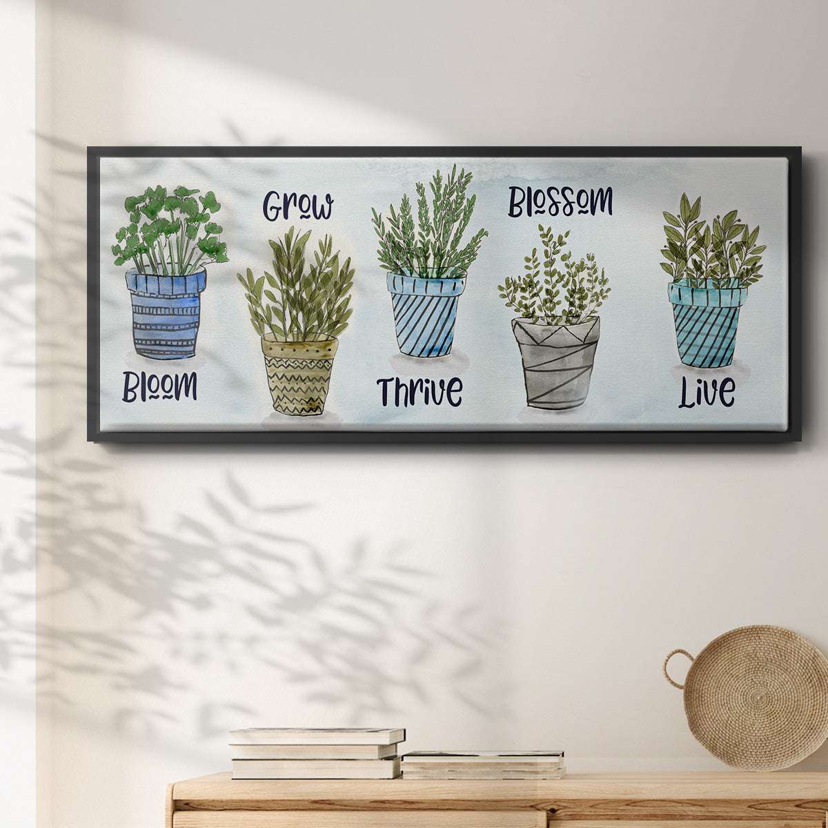 Potted Inspirations - Floater Framed Canvas Print