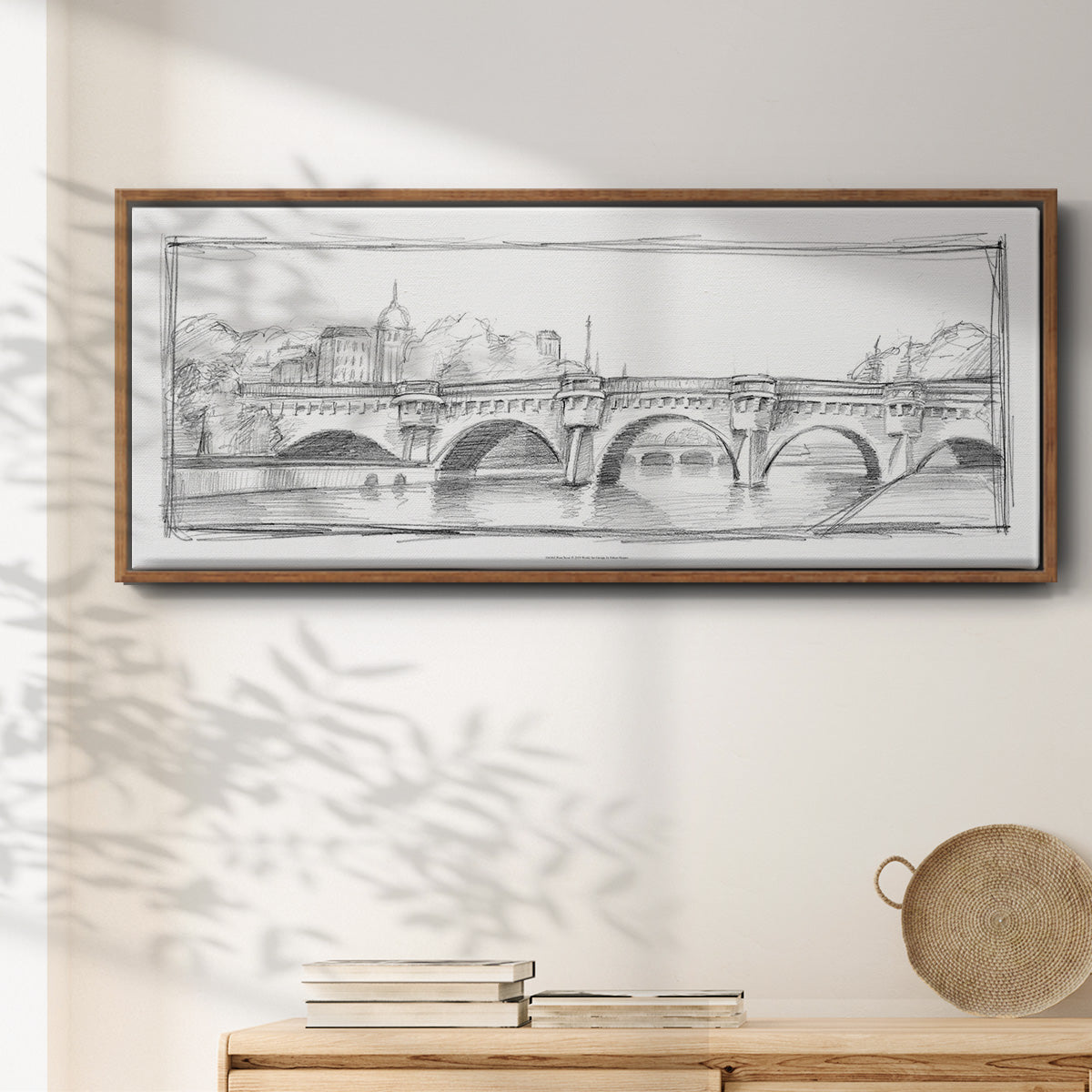 Pont Neuf - Floater Framed Canvas Print