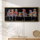 Fun Monkeys - Floater Framed Canvas Print