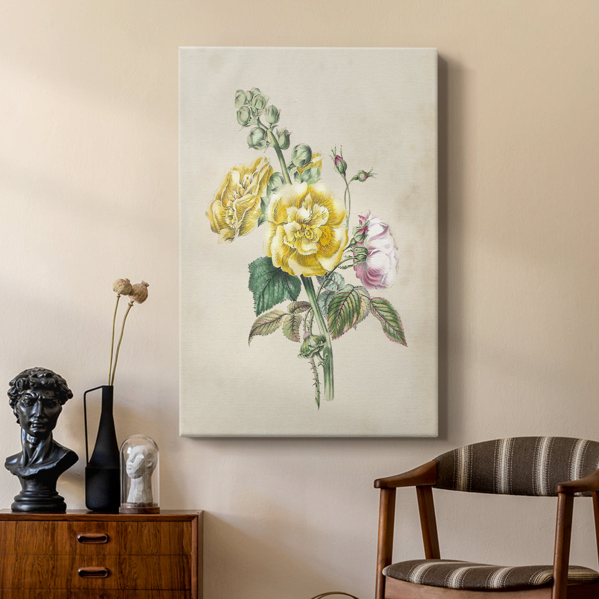 Antique Garden Bouquet II - Canvas Art Print