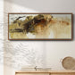 Dance of Gold I - Floater Framed Canvas Print