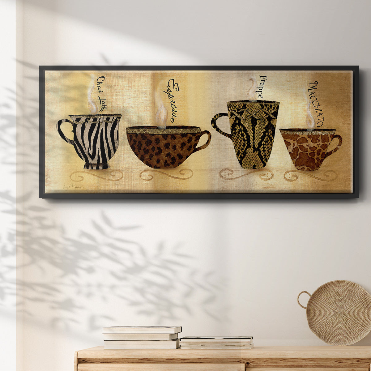 CafÃ© Exotica I - Floater Framed Canvas Print