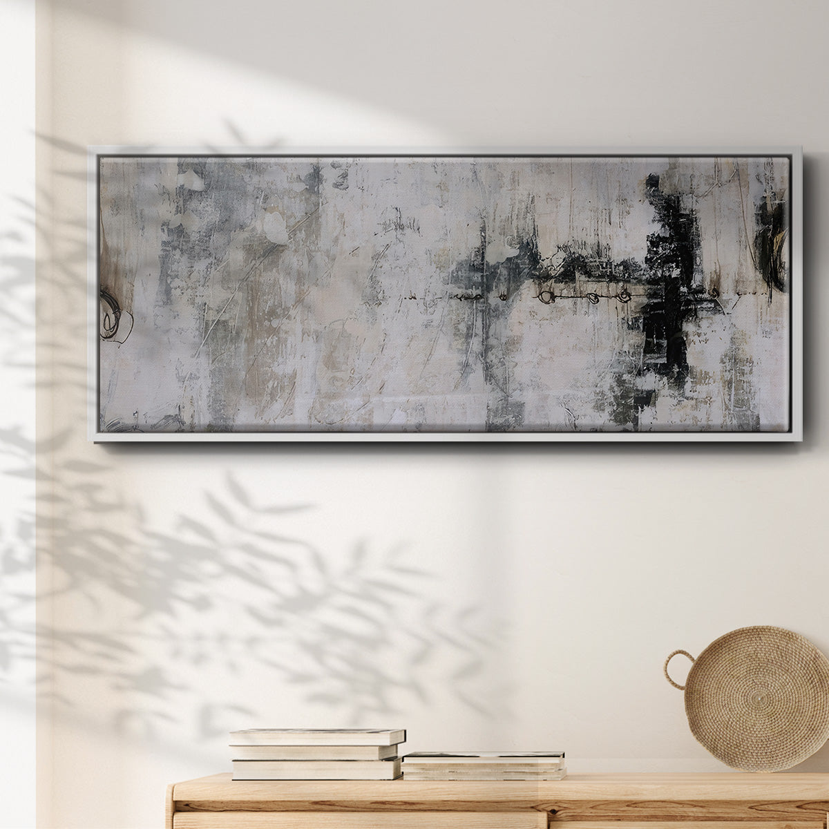 Icarus - Floater Framed Canvas Print