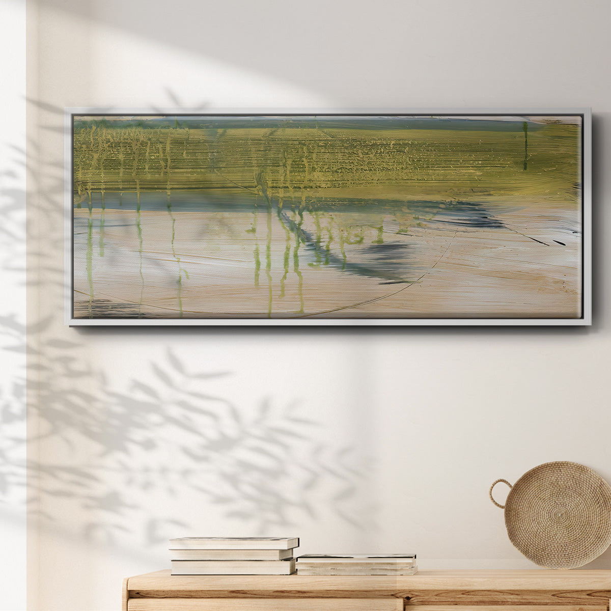 Aquatic Reflections I - Floater Framed Canvas Print