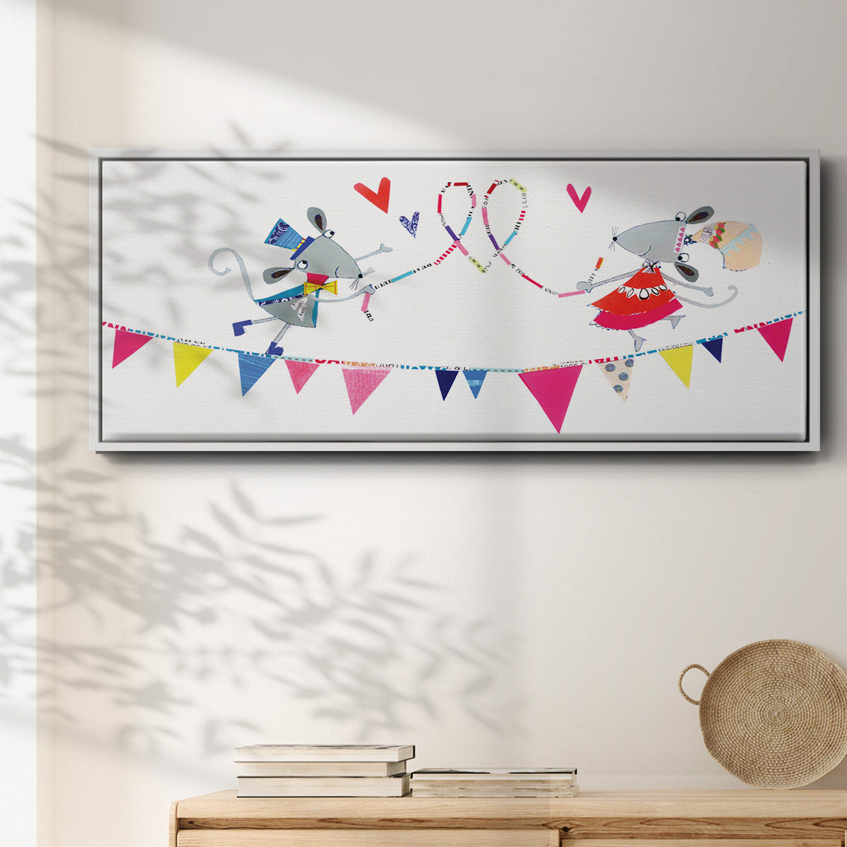 Circus Mice - Floater Framed Canvas Print