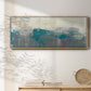 Teal Range II - Floater Framed Canvas Print