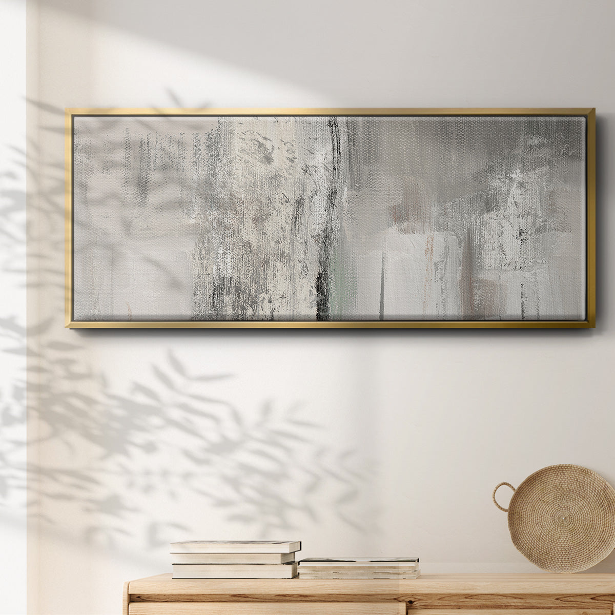 Glittering Shoreline - Floater Framed Canvas Print