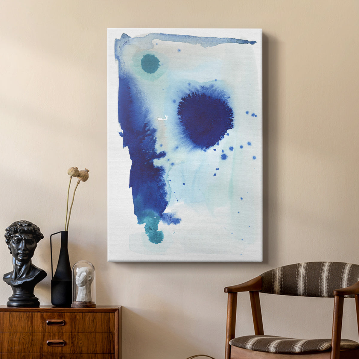 Spare Blue II - Canvas Art Print