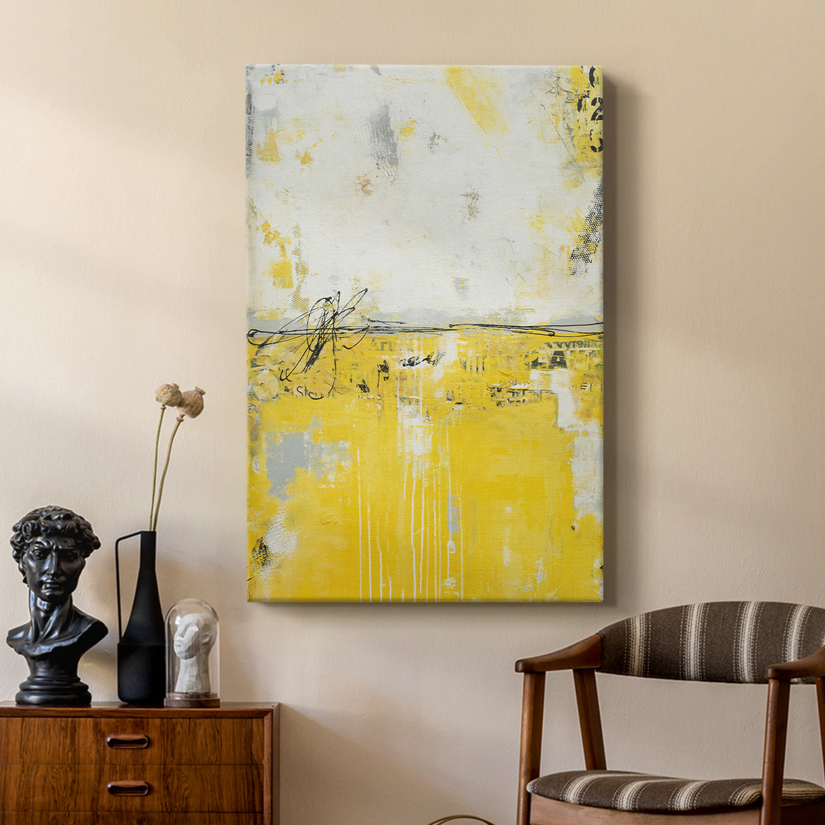Yellow Bound - Canvas Art Print