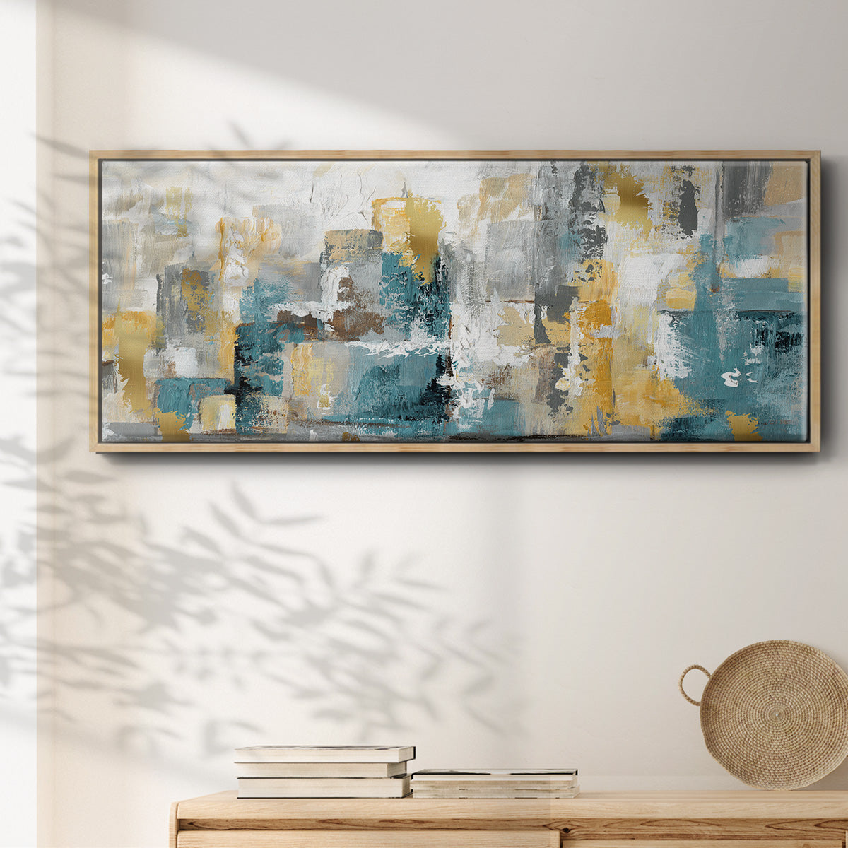 City Views I - Floater Framed Canvas Print