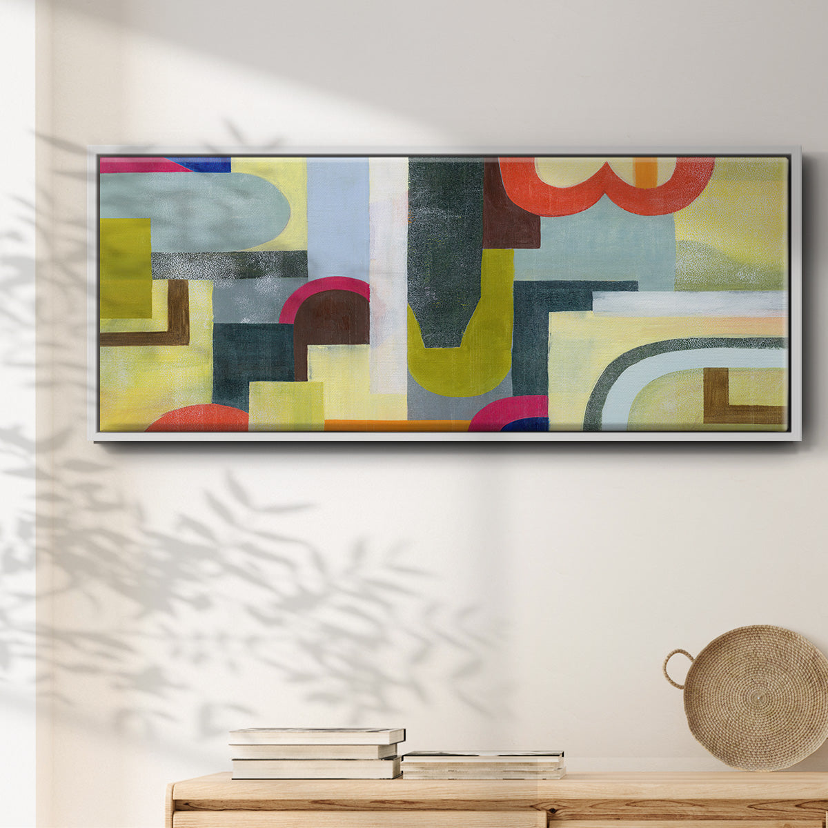 City of Rainbows III - Floater Framed Canvas Print
