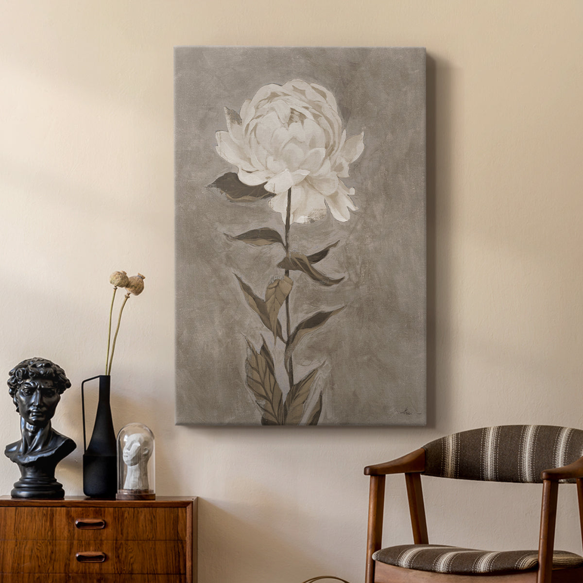 Pretty As A Peony I - Canvas Art Print