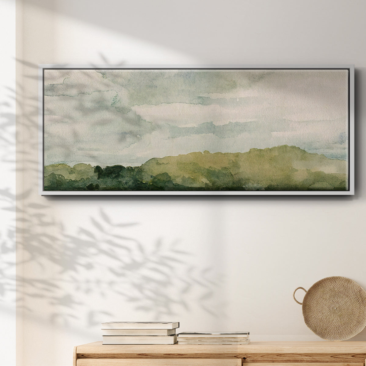 Riverside I - Floater Framed Canvas Print
