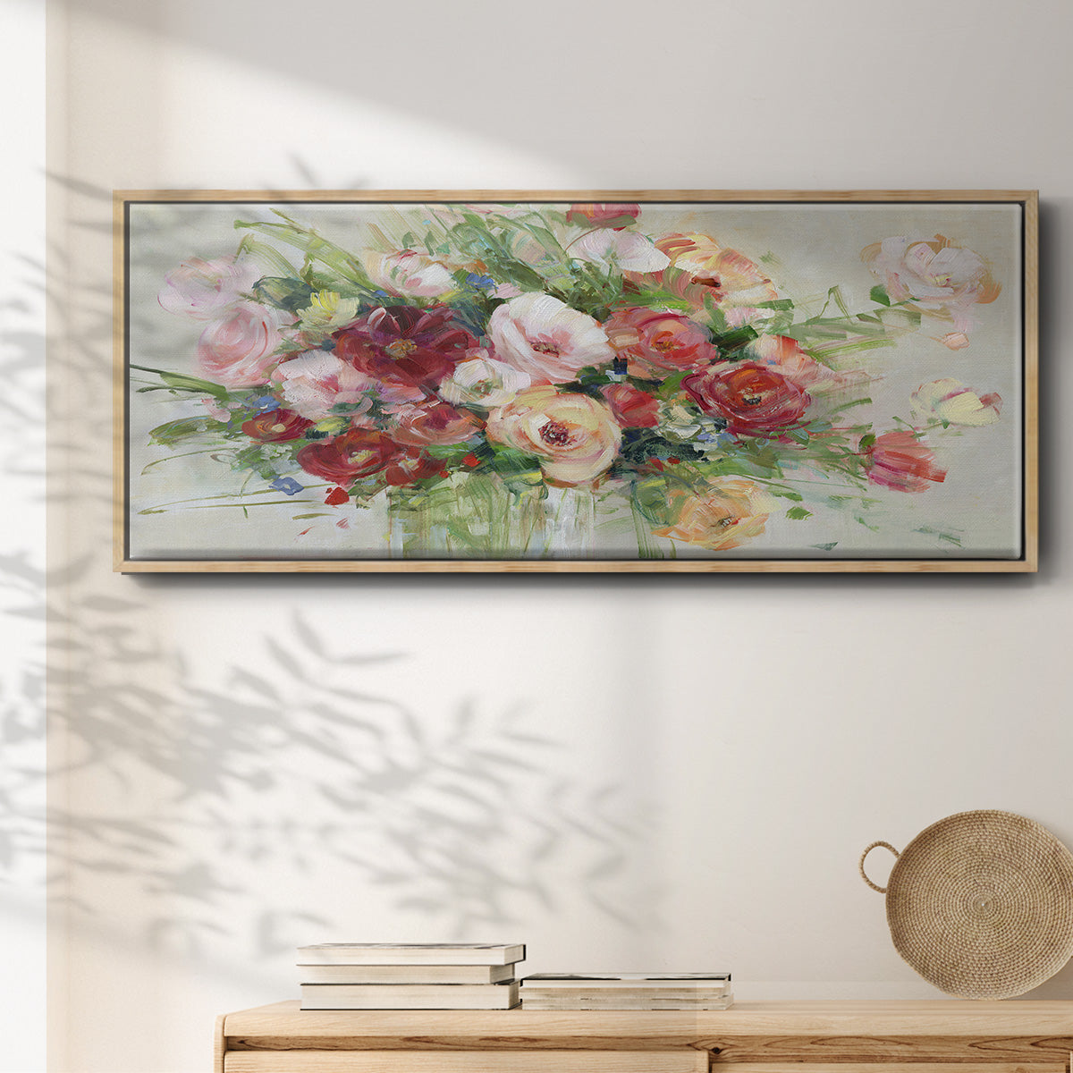 Just Peachy - Floater Framed Canvas Print