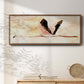 Touching Down I - Floater Framed Canvas Print
