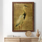 Gold Crane at Dusk I - Premium Canvas Framed in Barnwood - Ready to Hang