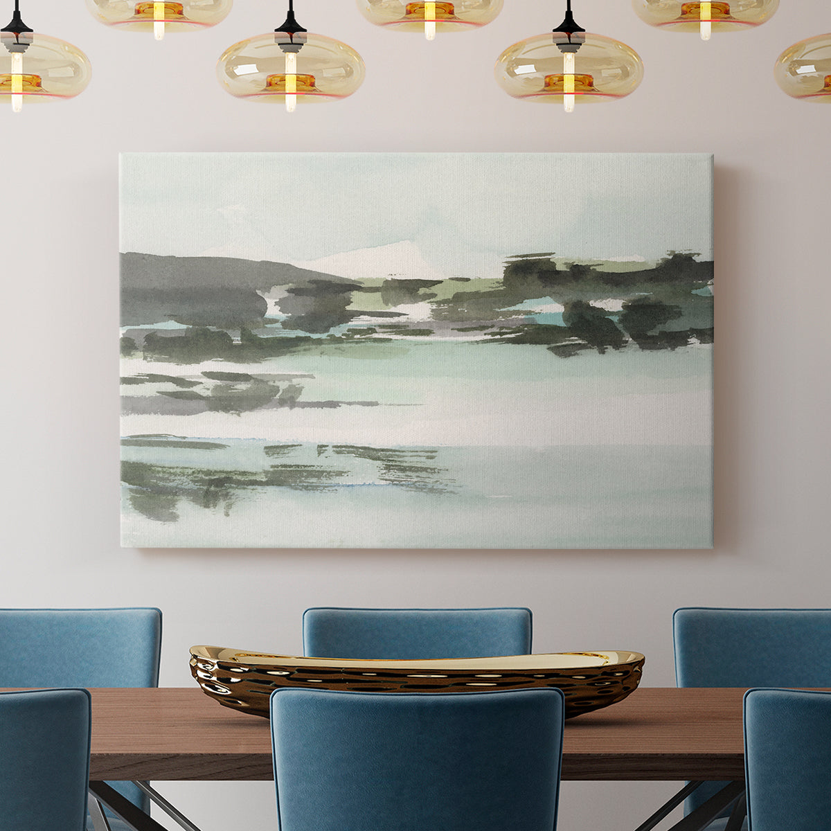 Turquoise Marsh II - Canvas Art Print