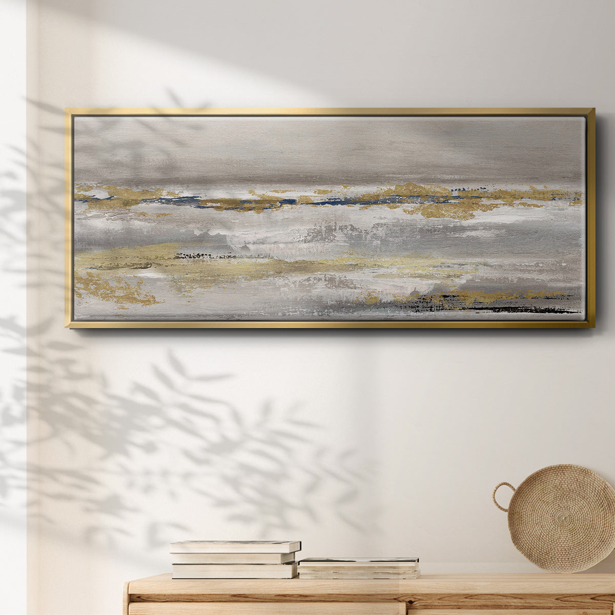 Golden Fog - Floater Framed Canvas Print