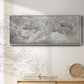 Soft Peony Lace - Floater Framed Canvas Print
