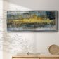 Frequency - Floater Framed Canvas Print