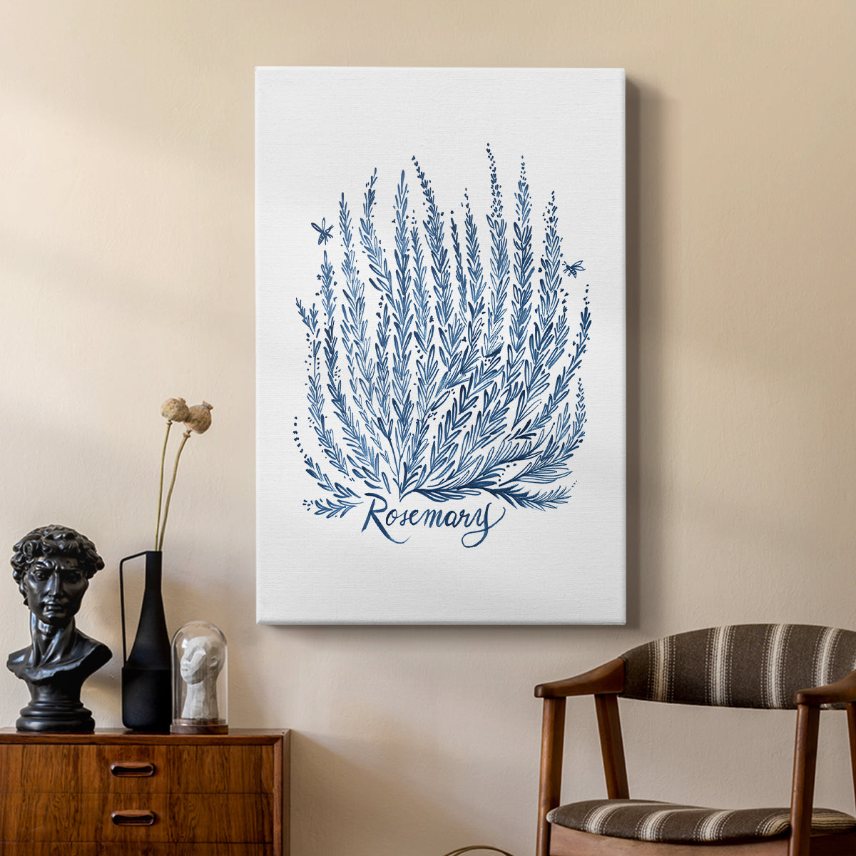 Summer Herb Garden Sketches III - Canvas Art Print