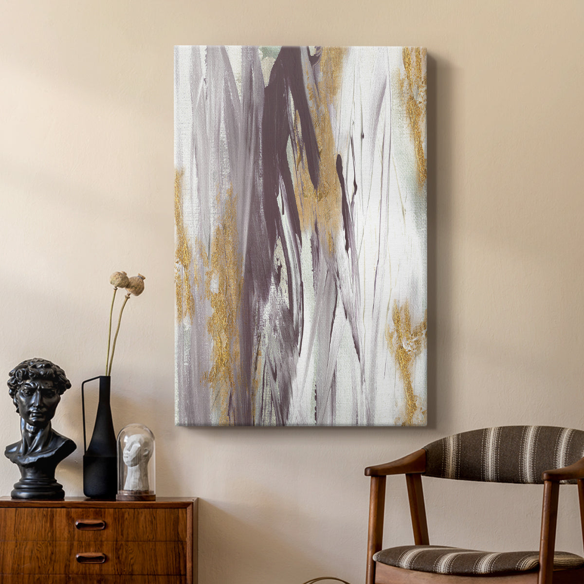 Tumultuous Amethyst I - Canvas Art Print